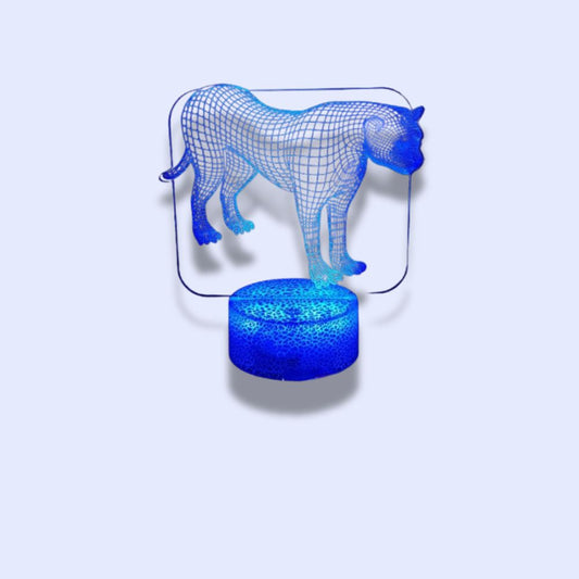 Lampe 3D Lion 16 color with remote