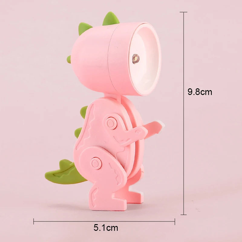 Lampe Veilleuse Dinosaure Rose