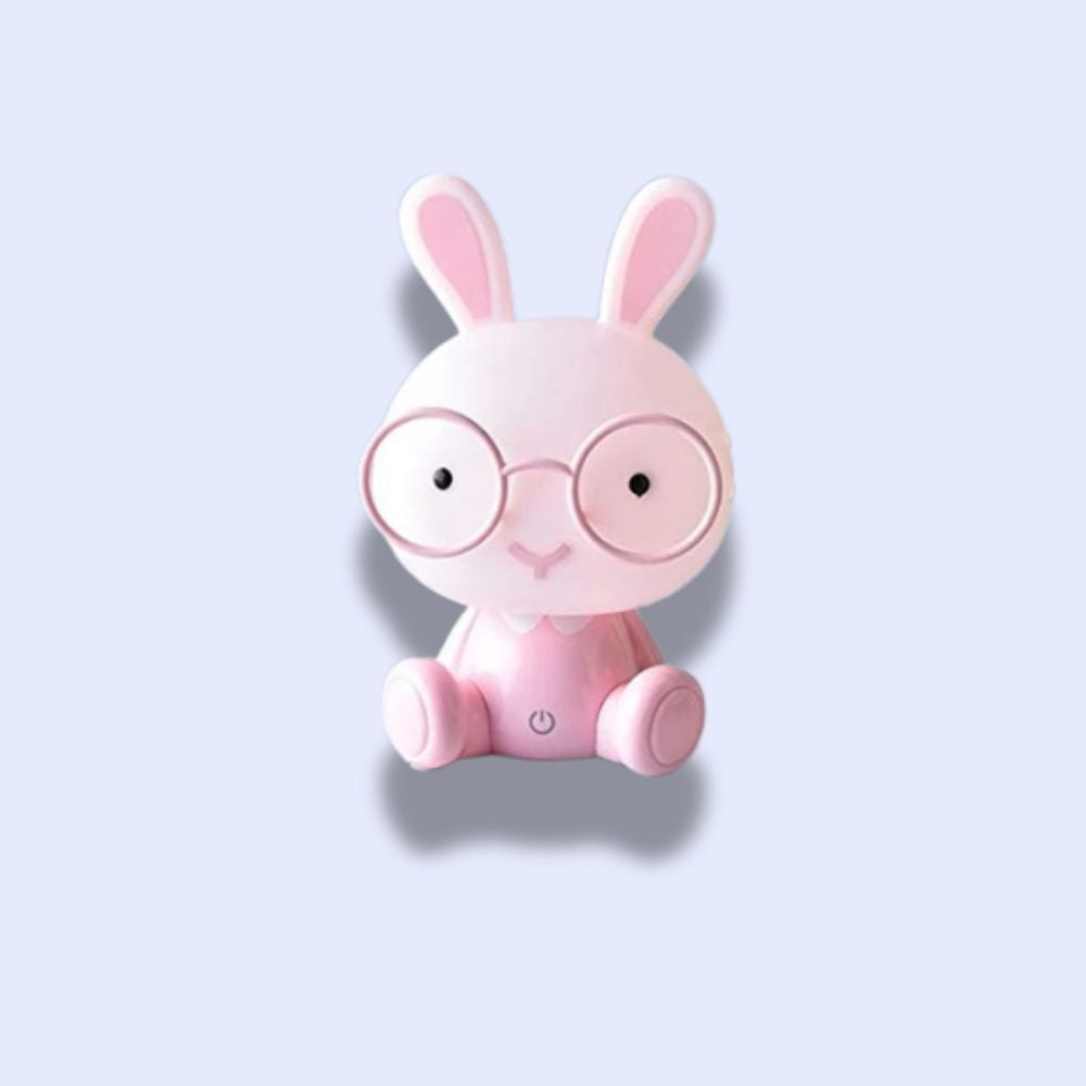 Veilleuse Lapin Lunette Rose