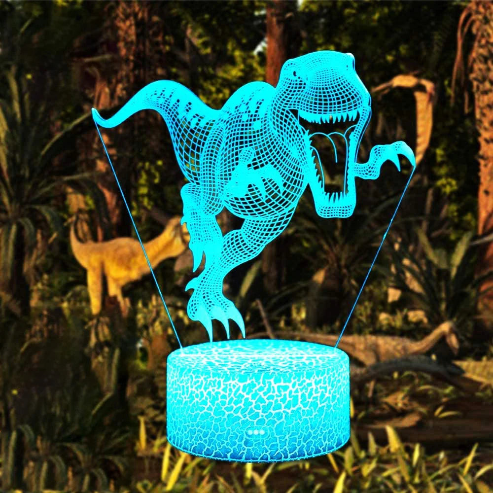 Veilleuses Dinosaures 3D Raptor Courant