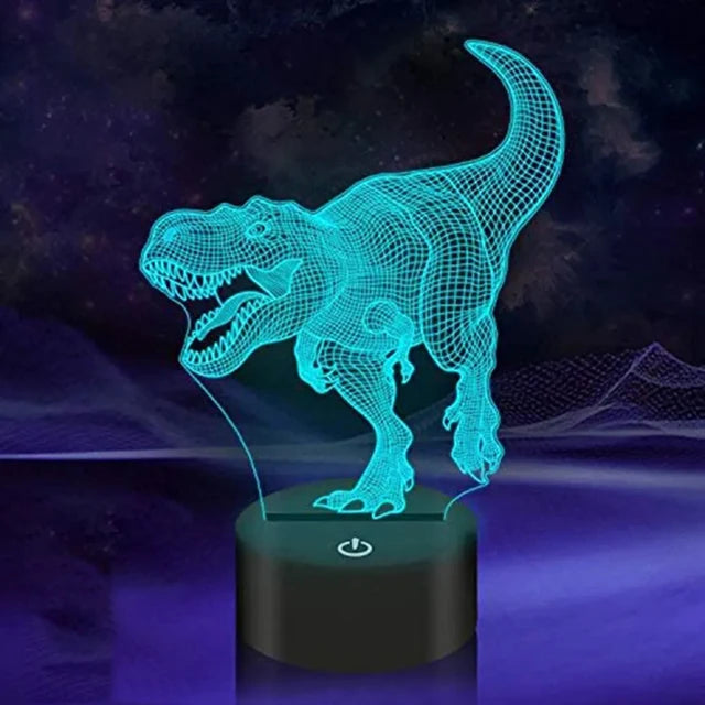 Veilleuses Dinosaures 3D T-rex Courant